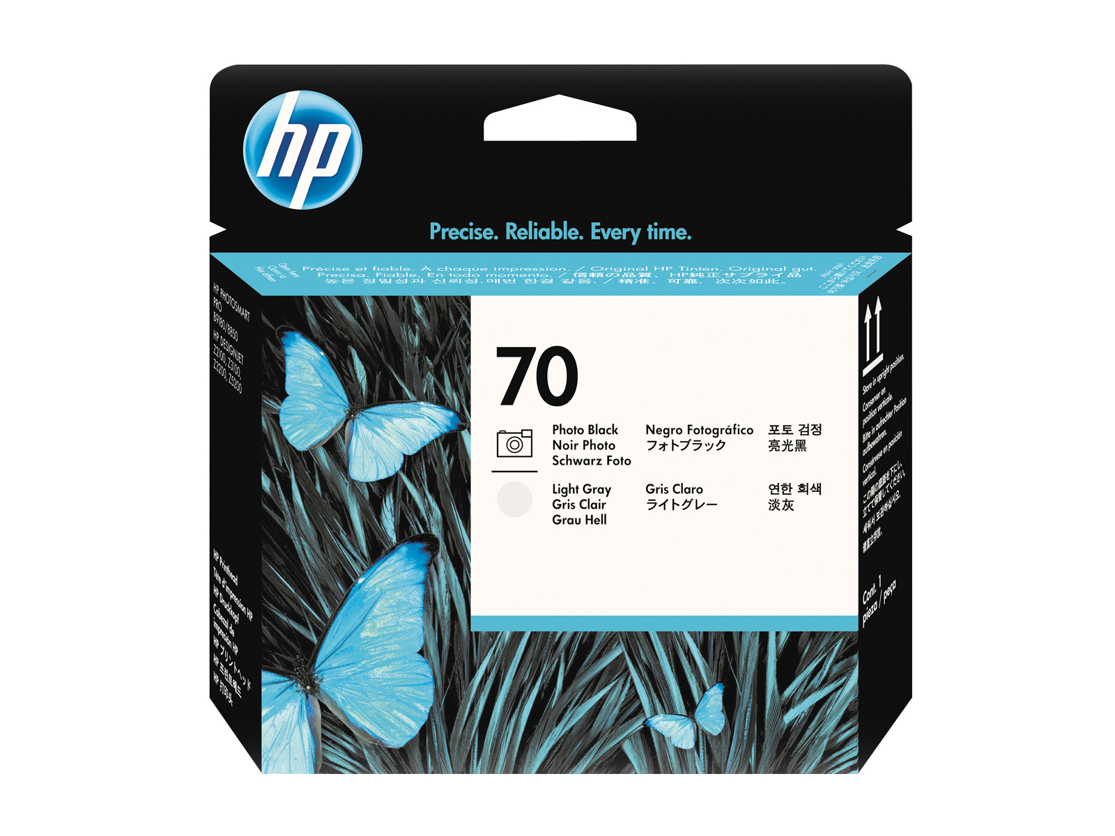 HP-70-DesignJet-Druckkopf-Fotoschwarz-Hellgrau-C9407A HP 70 DesignJet Druckkopf Fotoschwarz Hellgrau C9407A – Bild 1