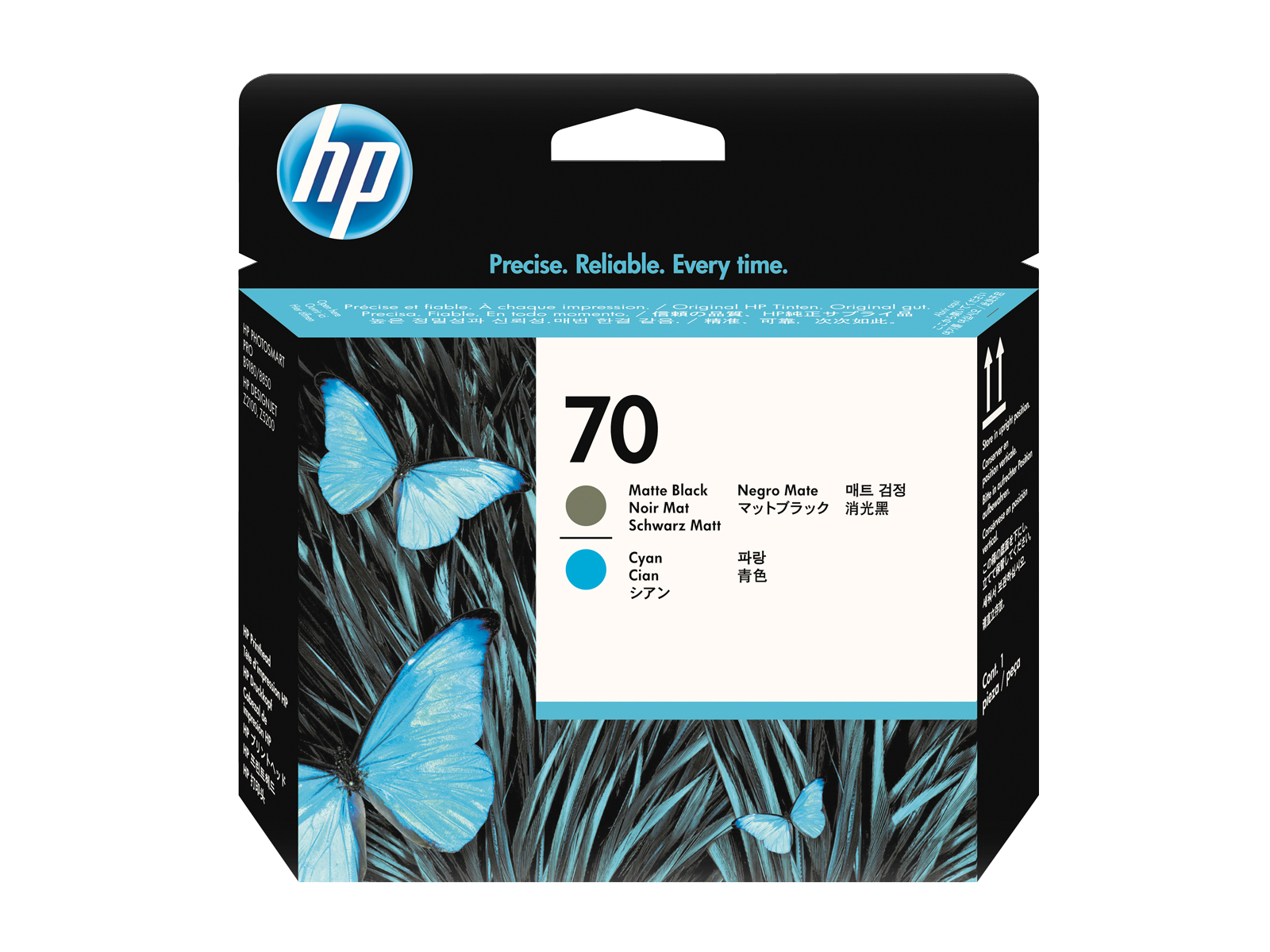 HP-70-DesignJet-Druckkopf-Mattschwarz-Cyan-C9404A HP 70 DesignJet Druckkopf Mattschwarz Cyan C9404A – Bild 1