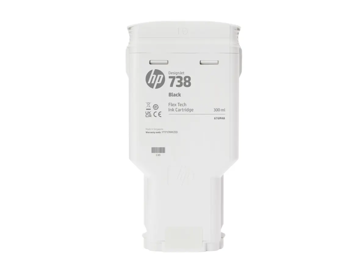 HP 738 DesignJet Tinte Schwarz 300ml 498N8A – Bild 3