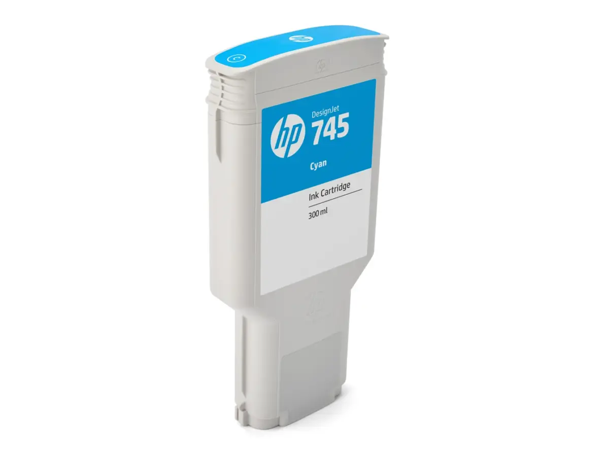 HP 745 Designjet Tinte Cyan 300ml F9K03A – Bild 3