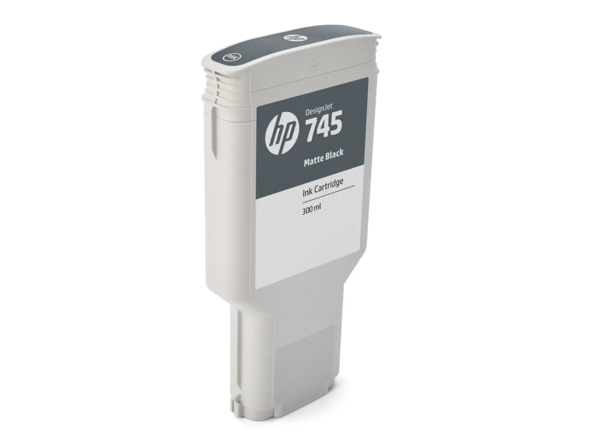 HP 745 Designjet Tinte Mattschwarz 300ml F9K05A – Bild 3