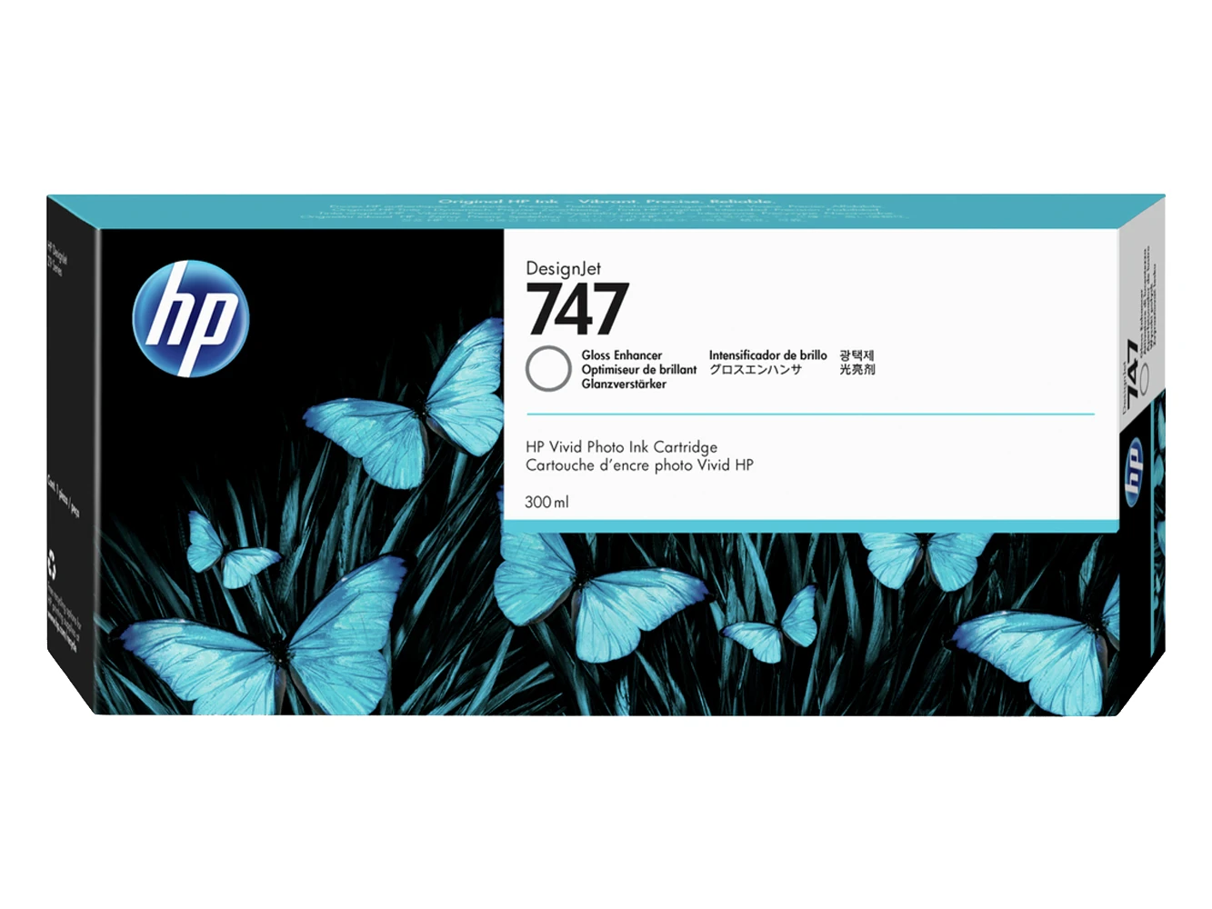 HP-747-DesignJet-Tinte-Glanzverstärker-300ml-P2V87A HP 747 Designjet Tinte Glanzverstärker 300ml P2V87A – Bild 1