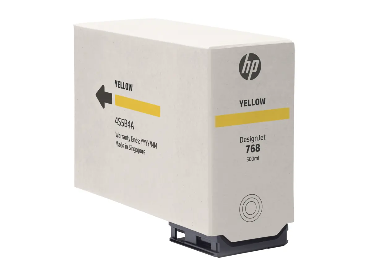 HP 768 DesignJet Tinte Gelb 500ml 4S5B4A – Bild 3