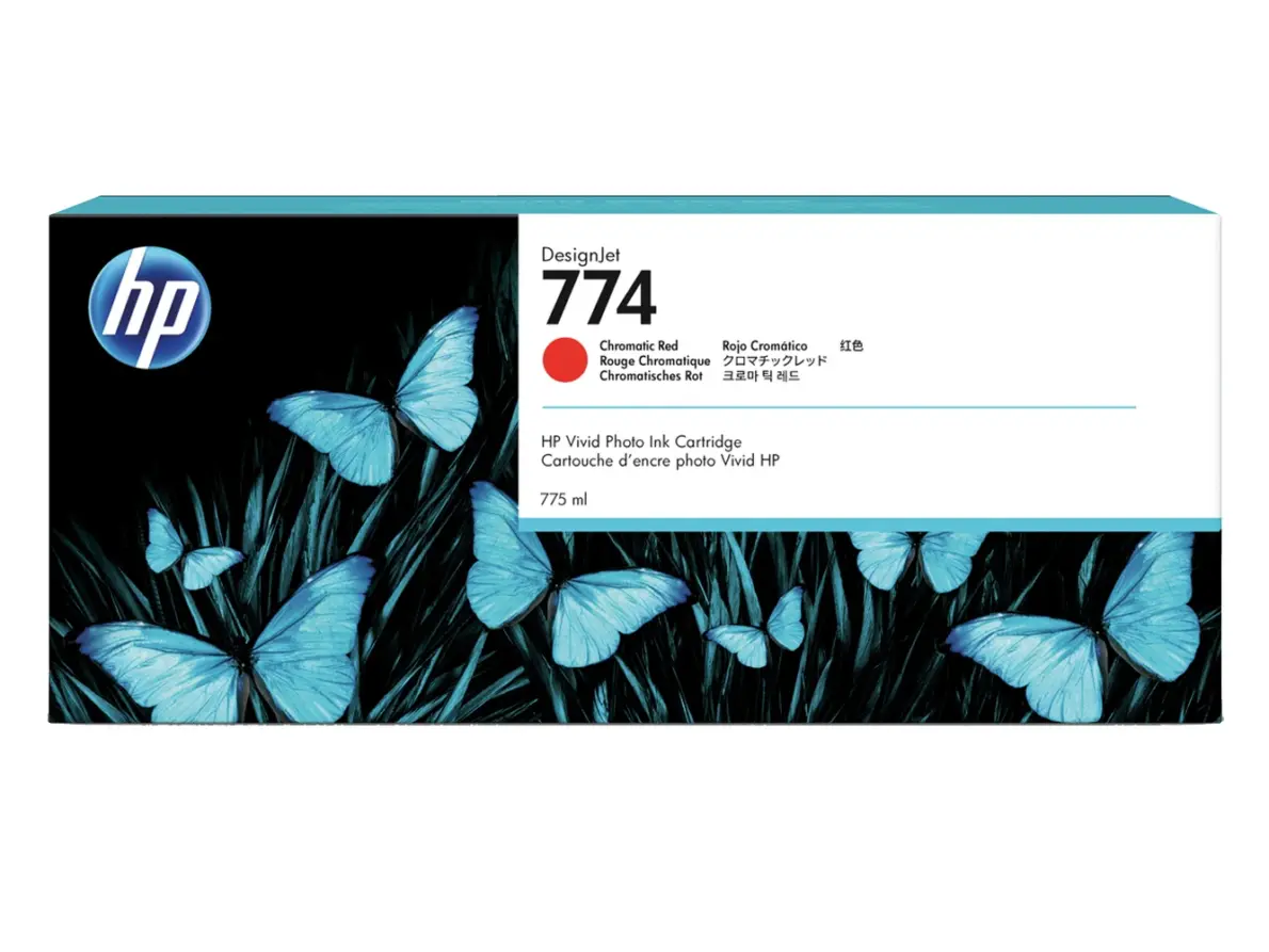 HP-774-DesignJet-Tinte-Chromatisches-Rpt-775ml-P2W02A HP 774 DesignJet Tinte Chromatisches Rot 775ml P2W02A – Bild 1