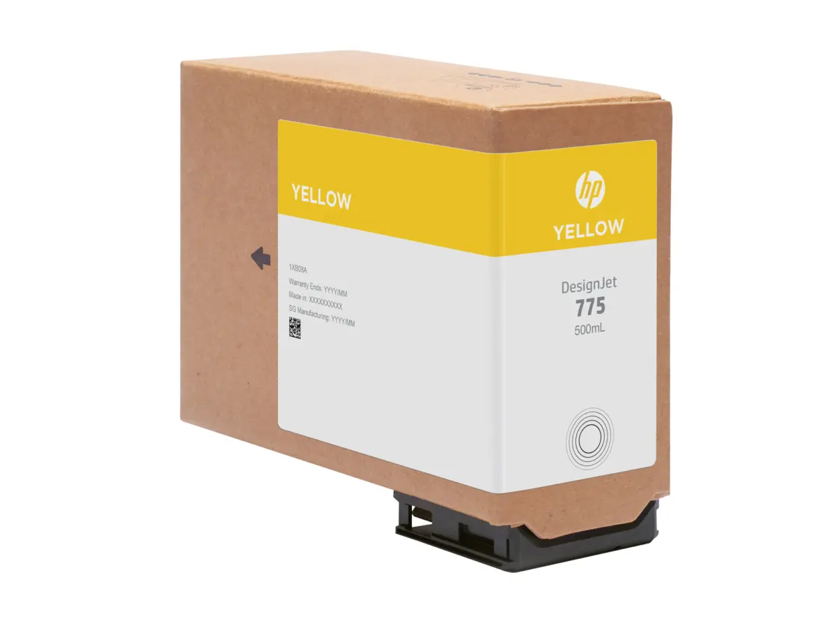 HP 775 DesignJet Tinte Gelb 500ml 1XB19A – Bild 3