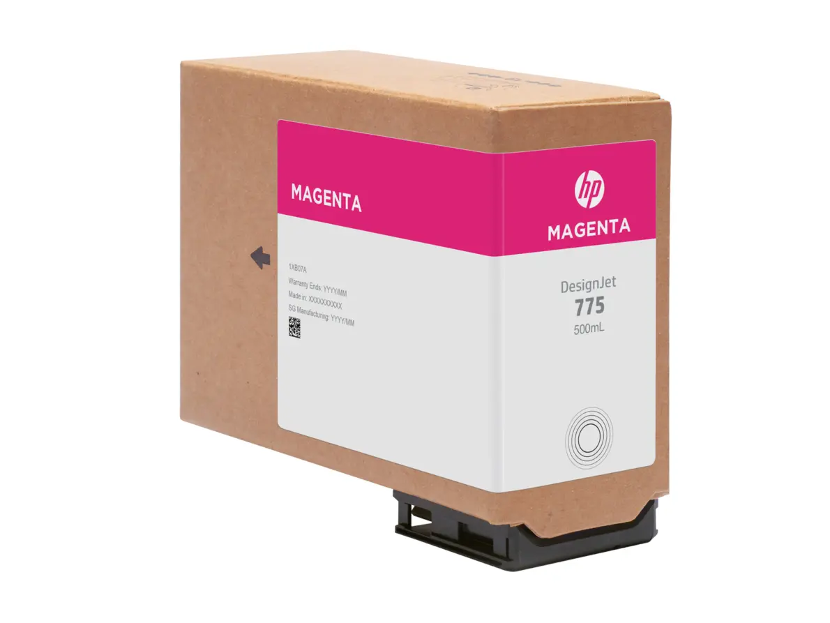 HP 775 DesignJet Tinte Magenta 500ml 1XB18A – Bild 3