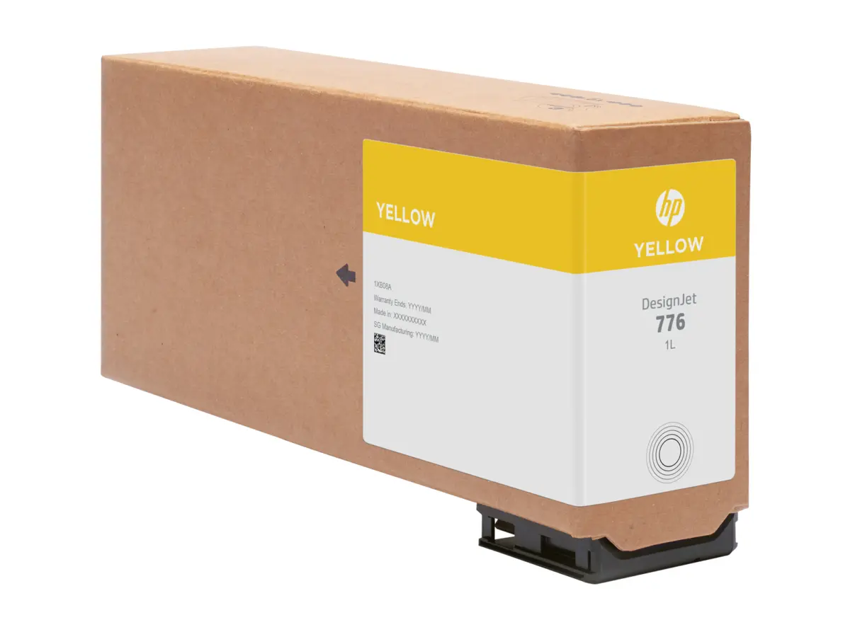 HP 776 DesignJet Tinte Gelb 1000ml 1XB08A – Bild 3